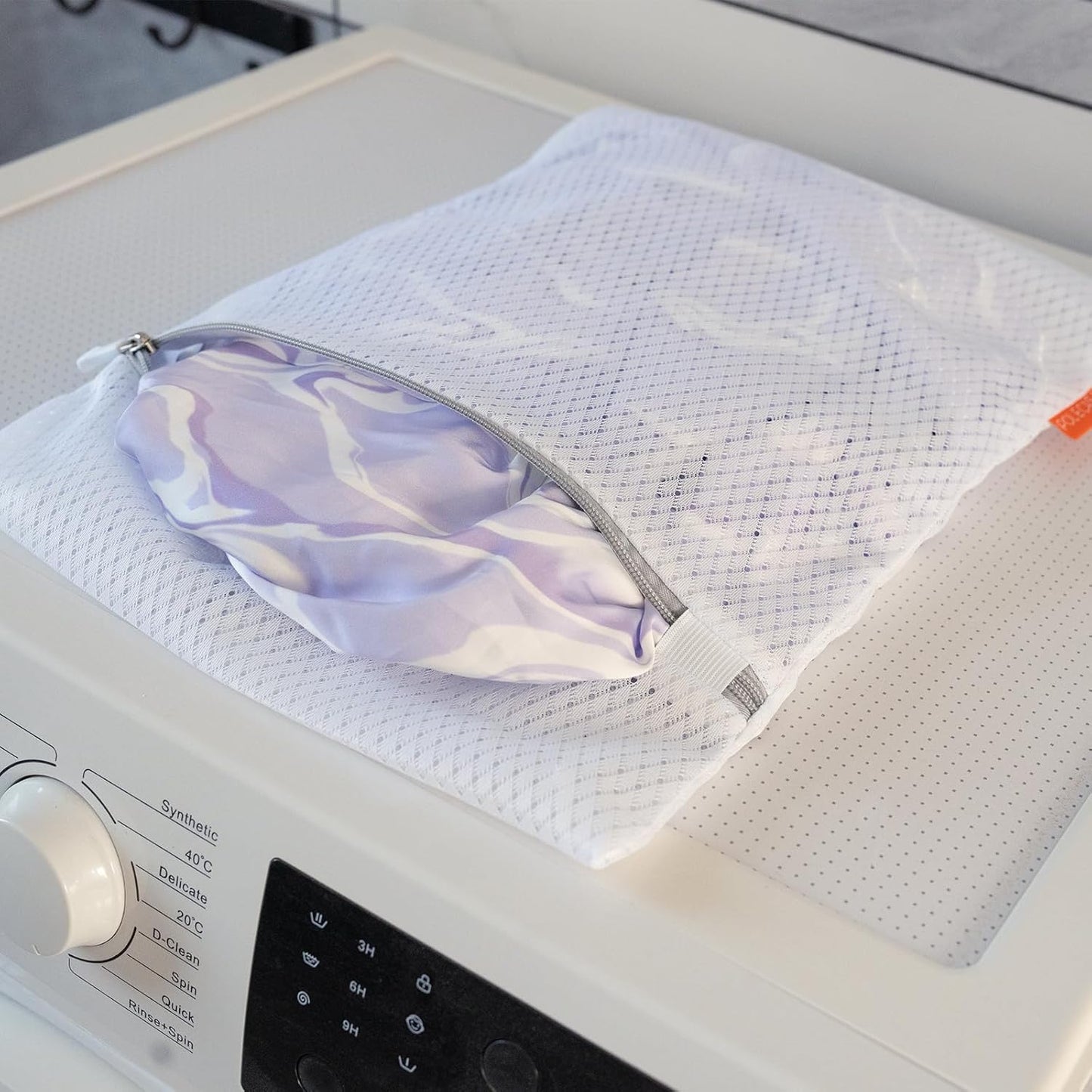 Polecasa 3Pcs 9 x 12 Inches Extra Durable 125g Diamond Mesh Laundry Bags with Sturdy Zipper for Delicates, Protect Clothes in Washing Machine, Laundry Room Essentials for College, Dorm (3 Small)