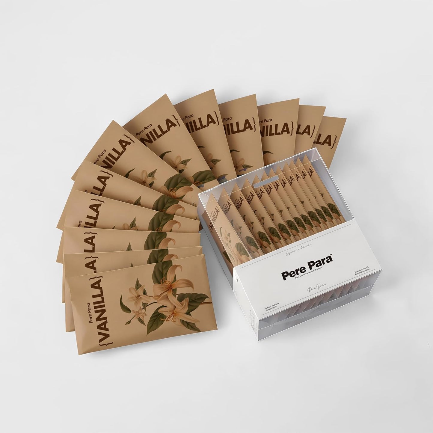 12 Packs Vanilla Walk in Closet Scent sachets, 【Deodorizer for Musty Odors】 Hanging Paper air fresheners for Clothes Long Lasting, Drawers and Closets