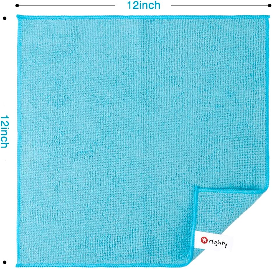 Orighty Microfiber Cleaning Cloth Pack of 120, Microfiber Towels for Cars, Highly Absorbent Car Cleaning Supplies, Lint Free Cloths Clean Rags for Car Care, House, Kitchen, 12x12 inch