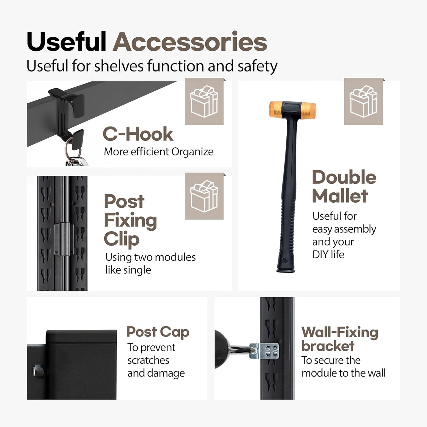 HOMEDANT House Black 5-Tier Laminated Metal Shelving Unit Adjustable Storage Utility Rack Heavy Duty Shelves Organization Shelf Kitchen Garage Pantry Closet 1Pack