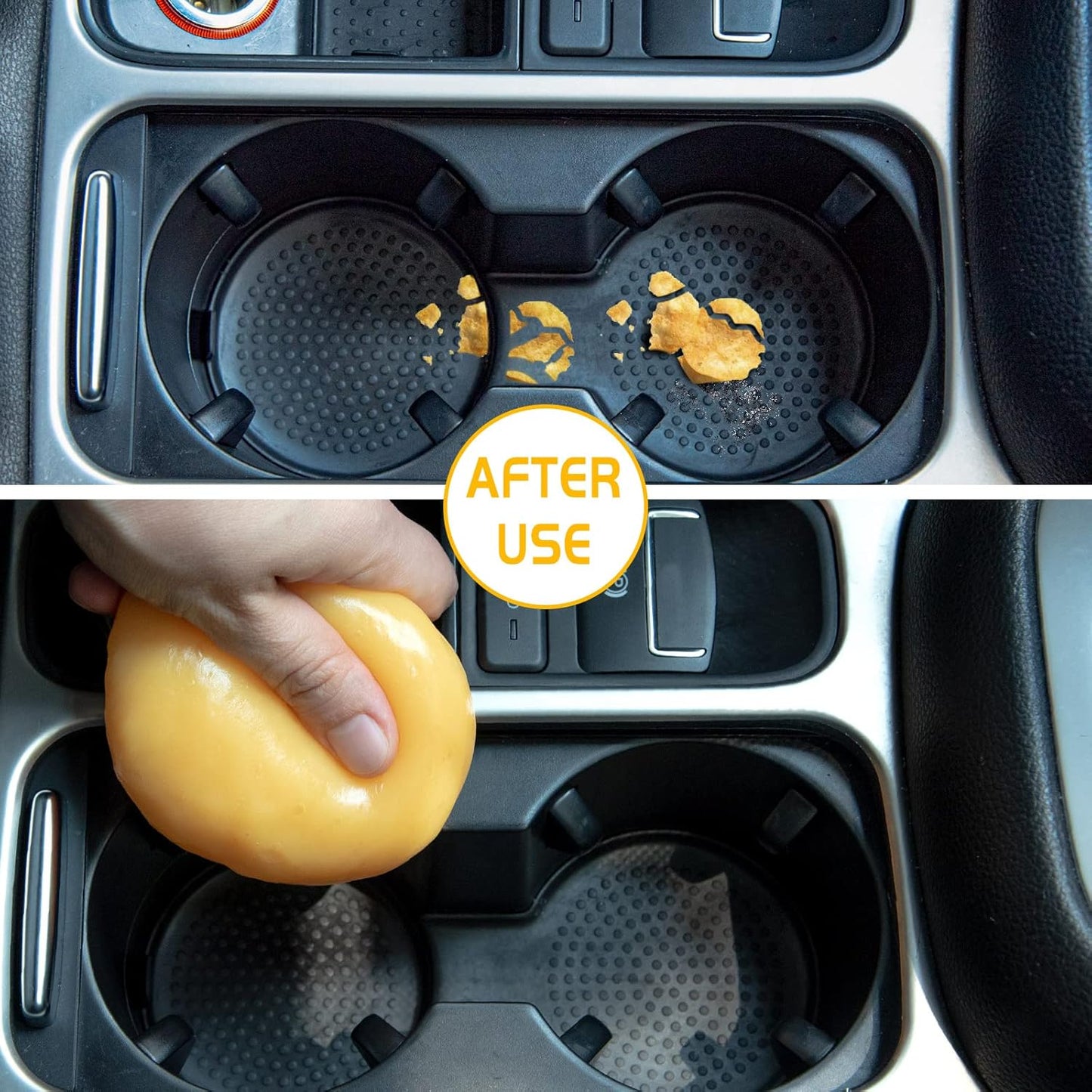 TICARVE 2Pack Cleaning Gel Car Putty Car Cleaning Putty Gel Auto Detailing Car Interior Cleaner Cleaning Kits Clean Slime Car Assecories Keyboard Cleaner Yellow (320g/11.2oz)