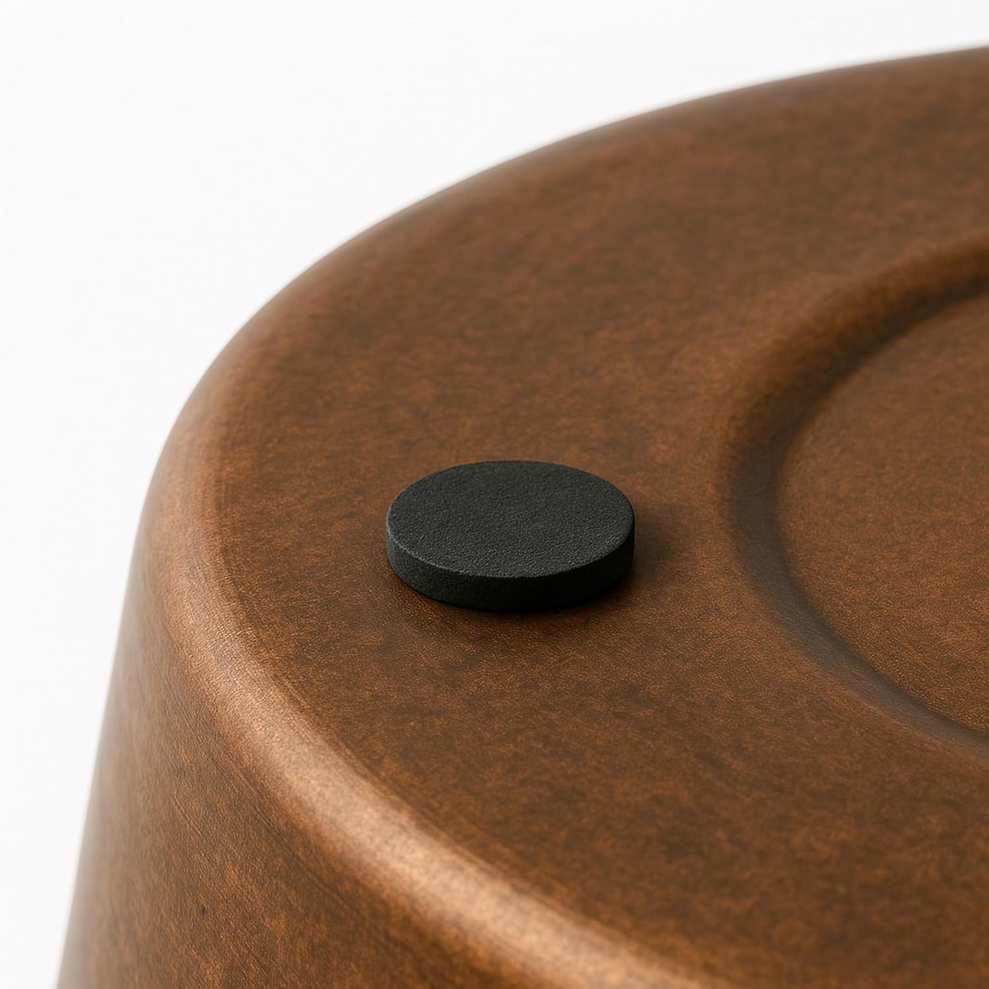 happimess HPM1113B-SET2 Nolan Modern Classic Smooth Steel 2 Gal Waste Bin for Kitchen, Office, Bathroom, Bedroom, Dorm, Antique Copper (Set of 2)