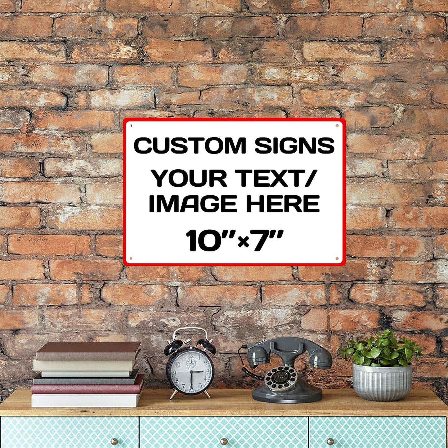 Aluminum Weatherproof Metal Sign - Multiple Sizes Custom Personalized Text and Picture, Traffic Regulation Horizontal Street, Hazard, Garden, Door, Customised Business