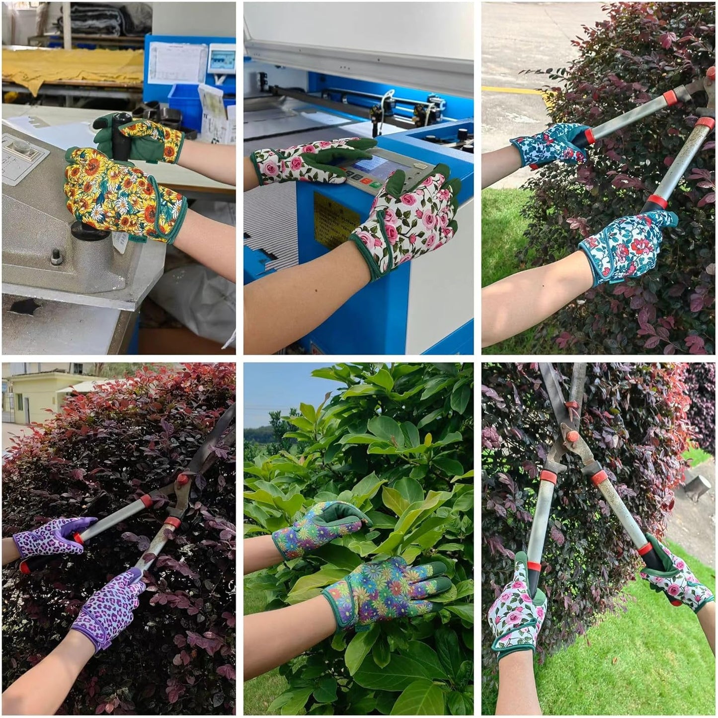 Thorn Proof&Puncture Resistant Gardening Gloves with Grip,Garden Gloves for Women, Leather Work Gloves,Gifts