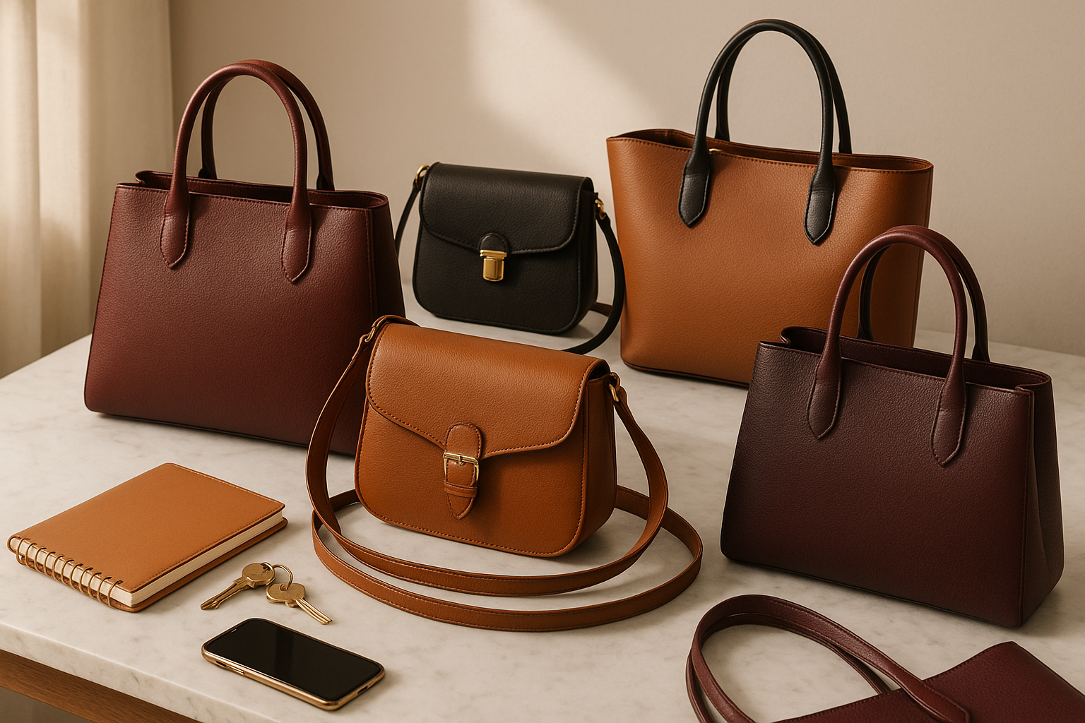Our bags are crafted with care to keep you organized, chic, and confident every day.