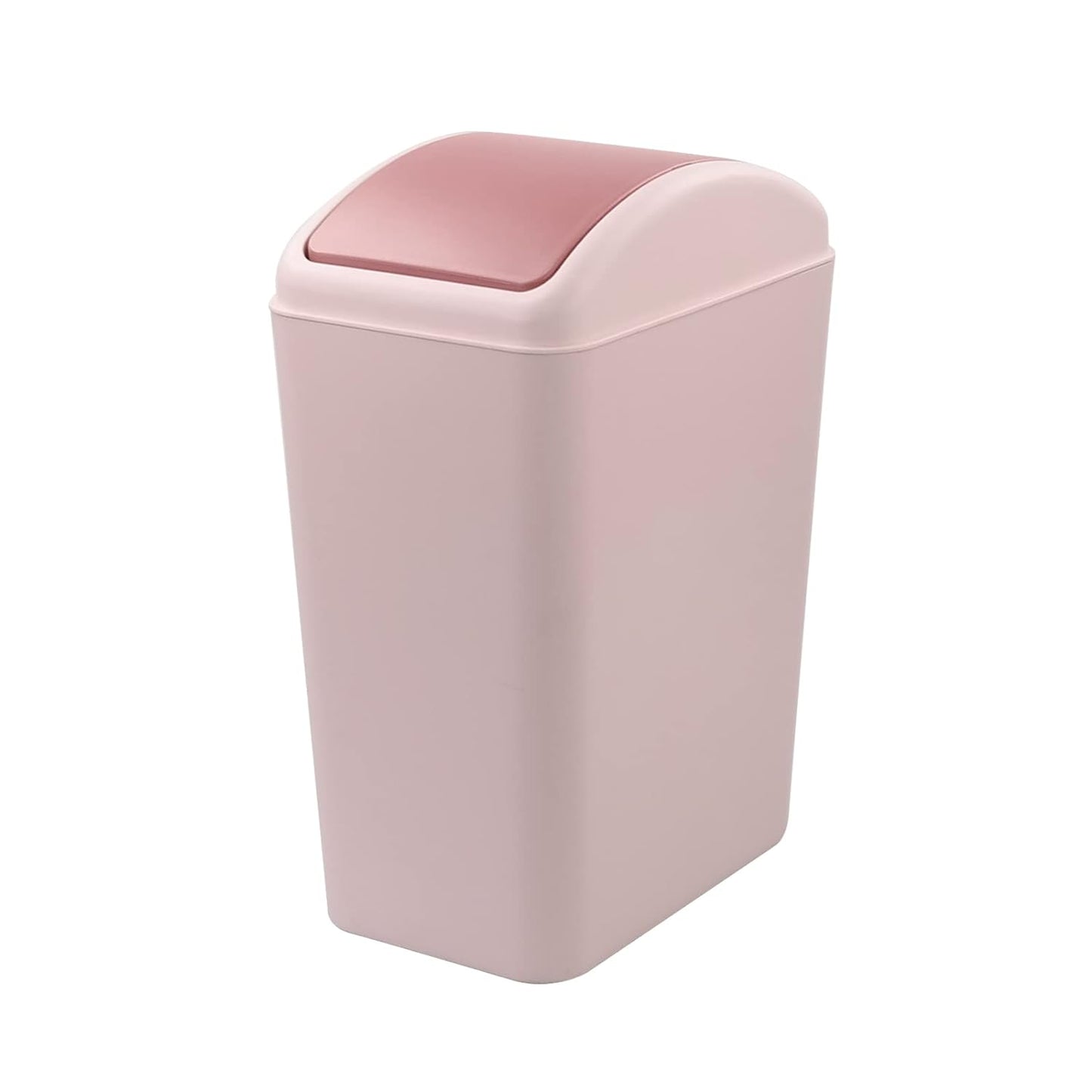 4.5 Gallon Pink Plastic Waste Can, Kitchen Garbage Can with Swing Lid, 1 Pack