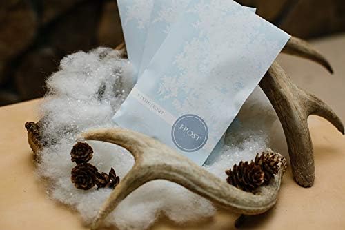 Floral Simplicity Frost Scented Sachets Pack of 6, Fall & Winter - Long-Lasting Scented Bags, Home Fragrance & Deodorizer, Air Freshener & Deodorizer for Closet, Room, or Cars, Made in USA