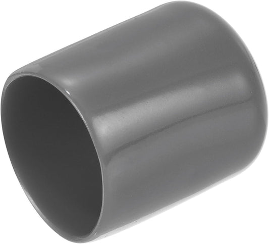 uxcell 20pcs Rubber End Caps 22mm ID Vinyl PVC Round Tube Bolt Cap Cover Screw Thread Protectors Dark Grey