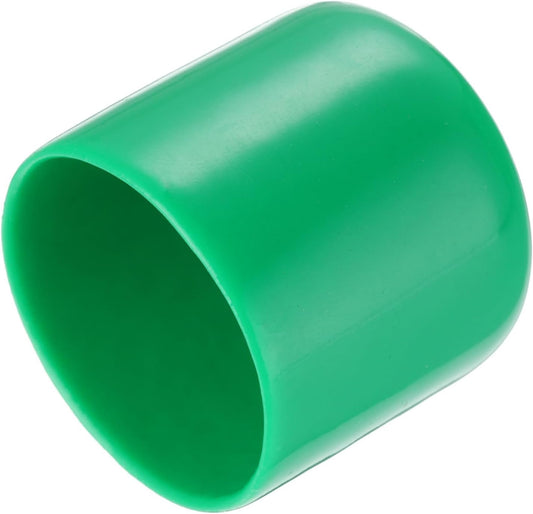 uxcell 20pcs Rubber End Caps 32mm(1 1/4") ID Vinyl PVC Round Tube Bolt Cap Cover Screw Thread Protectors Dark Green