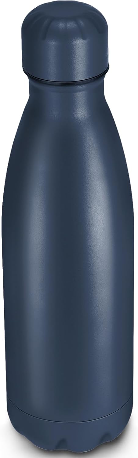 25oz Cola-Bottle Shaped Stainless Steel Leak-proof Water Bottle,Double Wall Vacuum Insulated Metal,Travel Mug For Sports Indoors & Outdoors,BPA-Free School Kids Flasks,Navy(1 Pack)