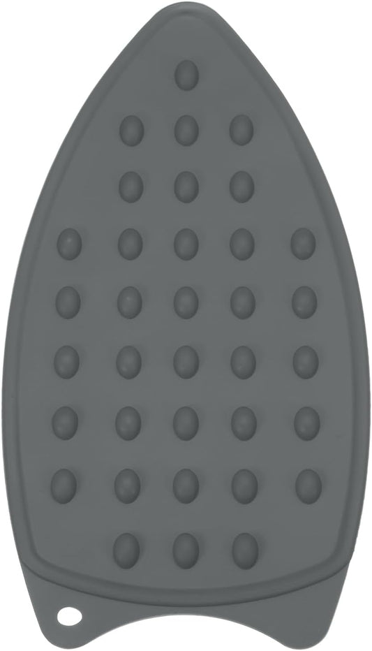 PATIKIL Silicone Iron Rest Pad, Multipurpose Hot Heat Resistant Iron Rest Plate Protective Pad for Ironing Board Hot Resistant Steamer Steam Compact Mat, Gray