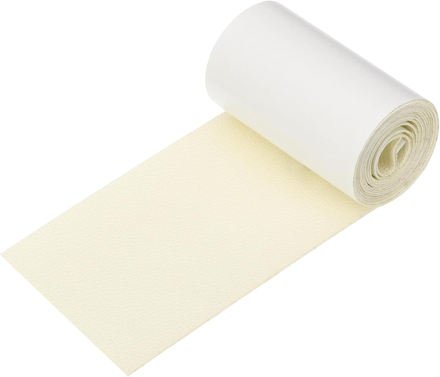PATIKIL Leather Patches Tape for Furniture, 3.2 x 61 Inch Self Adhesive Vinyl Leather Repair Kit Cover Sheet for Couch, Sofa, Car Seats, Office Chair, Milky White