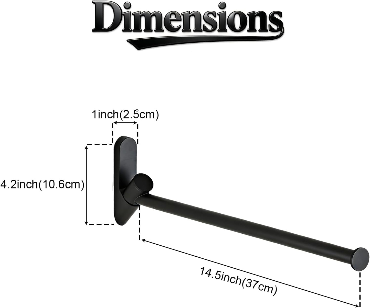 NEWRAIN Wall Mounted Drying Rack, Stainless Steel Folding Laundry Hanging Rack, Matte Black Swivel Space Saving Clothes Hanger Rack for Bedroom Bathroom Laundry