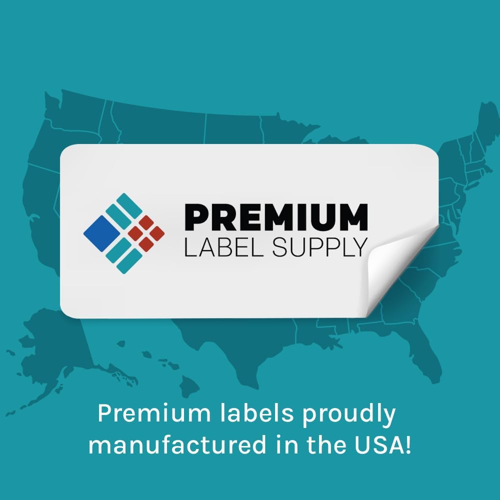 Premium Label Supply Glossy White Sticker Labels – 3" x 2" – (10 per Sheet) (Glossy White for Inkjet Only, 5,000 Labels)