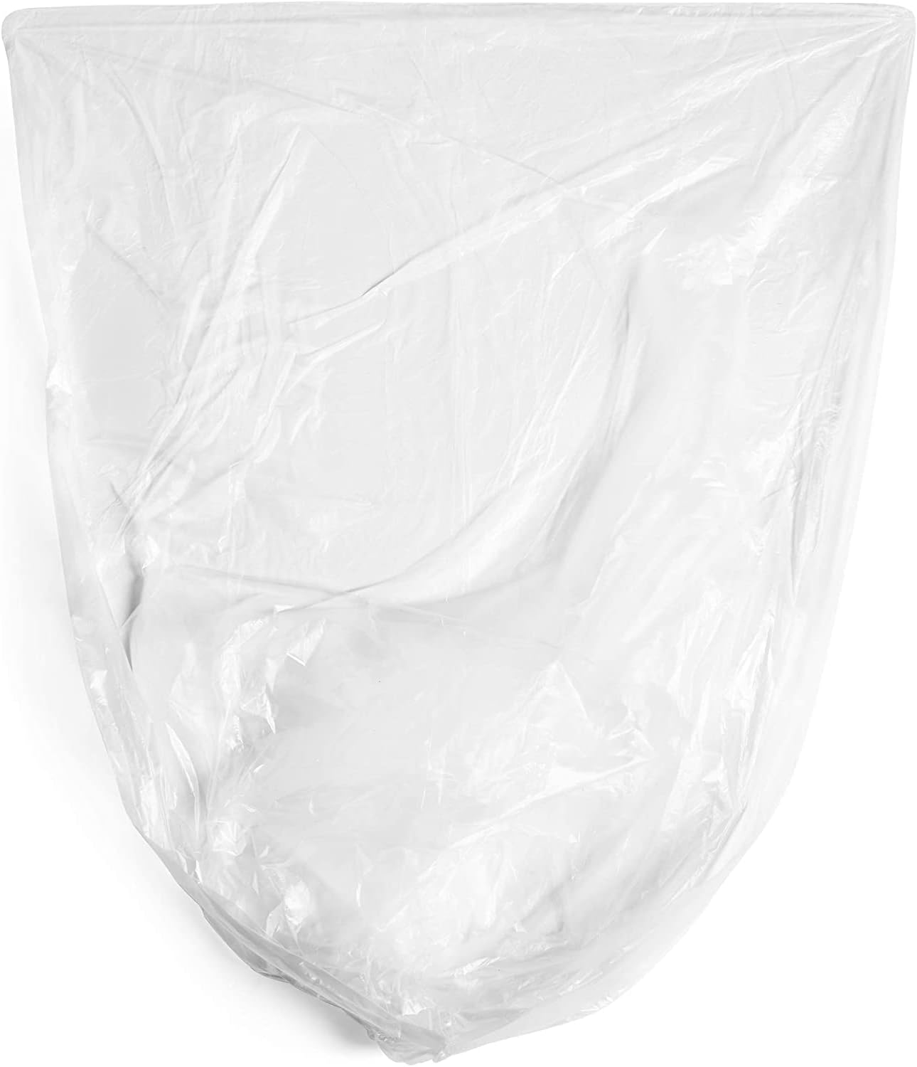 Aluf Plastics High Density Trash Bags, 45 Gallon, 1000 Count, 16 Micron (eq), 40" x 48", Clear, for Bathroom, Office, Industrial, Commercial, Janitorial, Municipal, Recycling