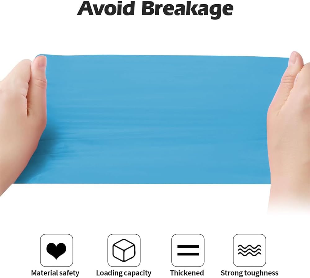 2-4 Gallon Portable Trash Bags,120 Counts Thicken portable Small Garbage Bags for Office, Kitchen,Bedroom Trash Can,Strong Trash Bags（Blue）