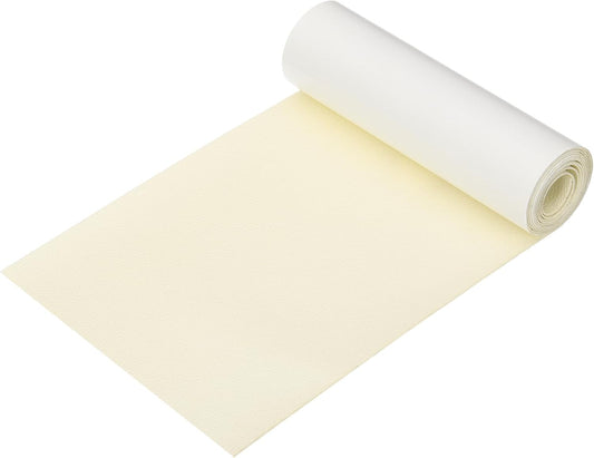 PATIKIL Leather Patches Tape for Furniture, 6.3 x 61 Inch Self Adhesive Vinyl Leather Repair Kit Cover Sheet for Couch, Sofa, Car Seats, Office Chair, Milky White