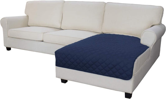Easy-Going Sectional Couch Covers for Dogs L Shape Sofa Cover Reversible Sofa Slipcover Chaise Lounge Cover Furniture Protector Cover for Pets Dog Cat (42 x 52 inches, Navy/Navy)