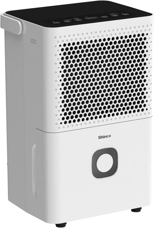 Shinco 30 Pints Dehumidifier for Home and Basements, 1500 Sq.Ft Dehumidifiers with Drain Hose, Auto or Manual Drainage, Auto Defrost, Quietly Remove Moisture, Activated Carbon Filter, 24HR Timer