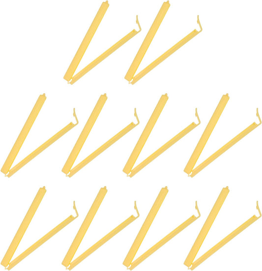 PATIKIL Sealing Clips 4.3 Inch, 10 Pack Reusable Plastic Bag Clip Clamp Sealer for Food Storage Snack Bag Home Kitchen, Yellow