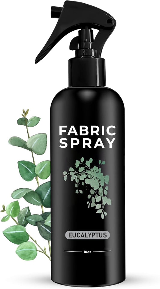 605Products Eucalyptus Fabric Spray and Linen Spray - Carpet Deodorizer - Natural Pillow Spray made with Essential Oils - Mist Fabric Refresher Spray - Long Lasting Bed Freshener Spray (10oz)