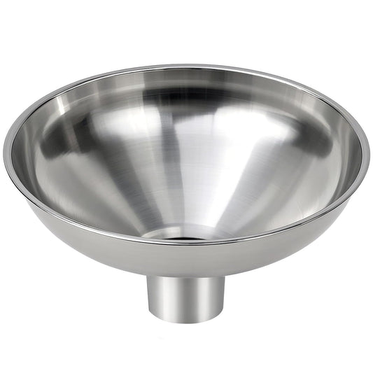 Kitchen Funnel, Stainless Steel funnels for Kitchen use Filling Bottles, one-Piece Funnel is Seamless and can be Used to Transfer Oils, Spices, and Powder mixes, and is Easy to Clean