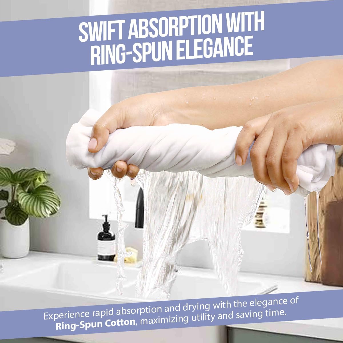 Flour Sack Towels| Tea Towel for Crafts| Kitchen Dish Cotton Blank Towel for Embroidery|Baking Bread Proofing Linen Cover| Thick Absorbent Quick Dry| 6 Pack 28"x28" White