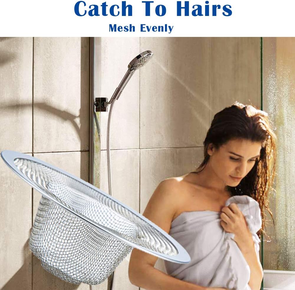 40 pcs Heavy Duty Stainless Steel Slop Basket Filter Trap, 2.75" Top / 1" Mesh Metal Sink Strainer,Perfect for Kitchen Sink/Bathroom Bathtub Wash Basin Floor Drain Balcony Drain Hole RV Sink