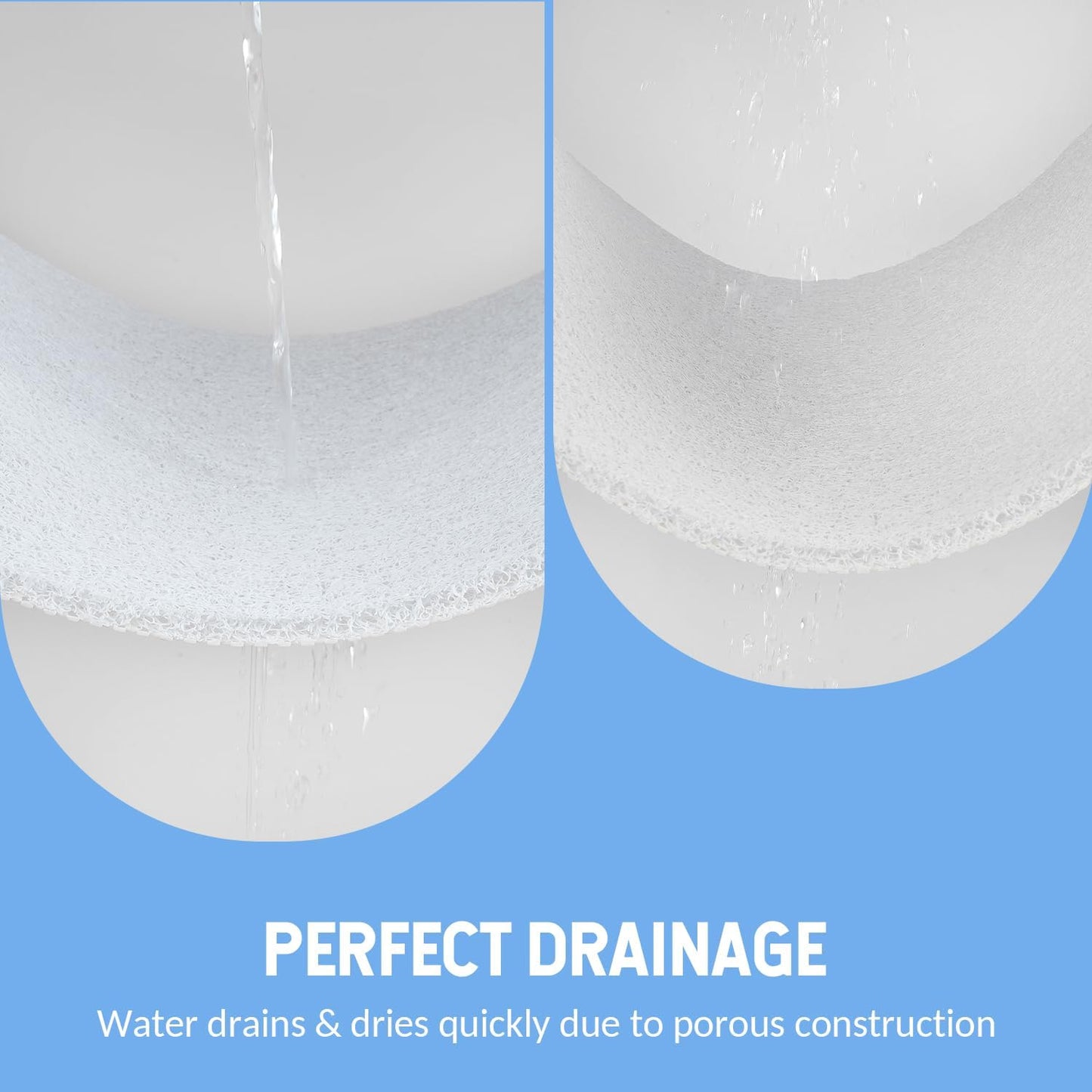 Non-Slip Bathtub Mat, Anti Slip Shower Mat, Fast Drying Bathtub Mats, Foot Scrubber Mat, Anti Slip Mat for Tub, Floor, Bathroom, Kitchen, Home, Hotel (White 40"×28")