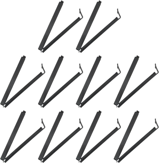 PATIKIL Sealing Clips 4.3 Inch, 10 Pack Reusable Plastic Bag Clip Clamp Sealer for Food Storage Snack Bag Home Kitchen, Black
