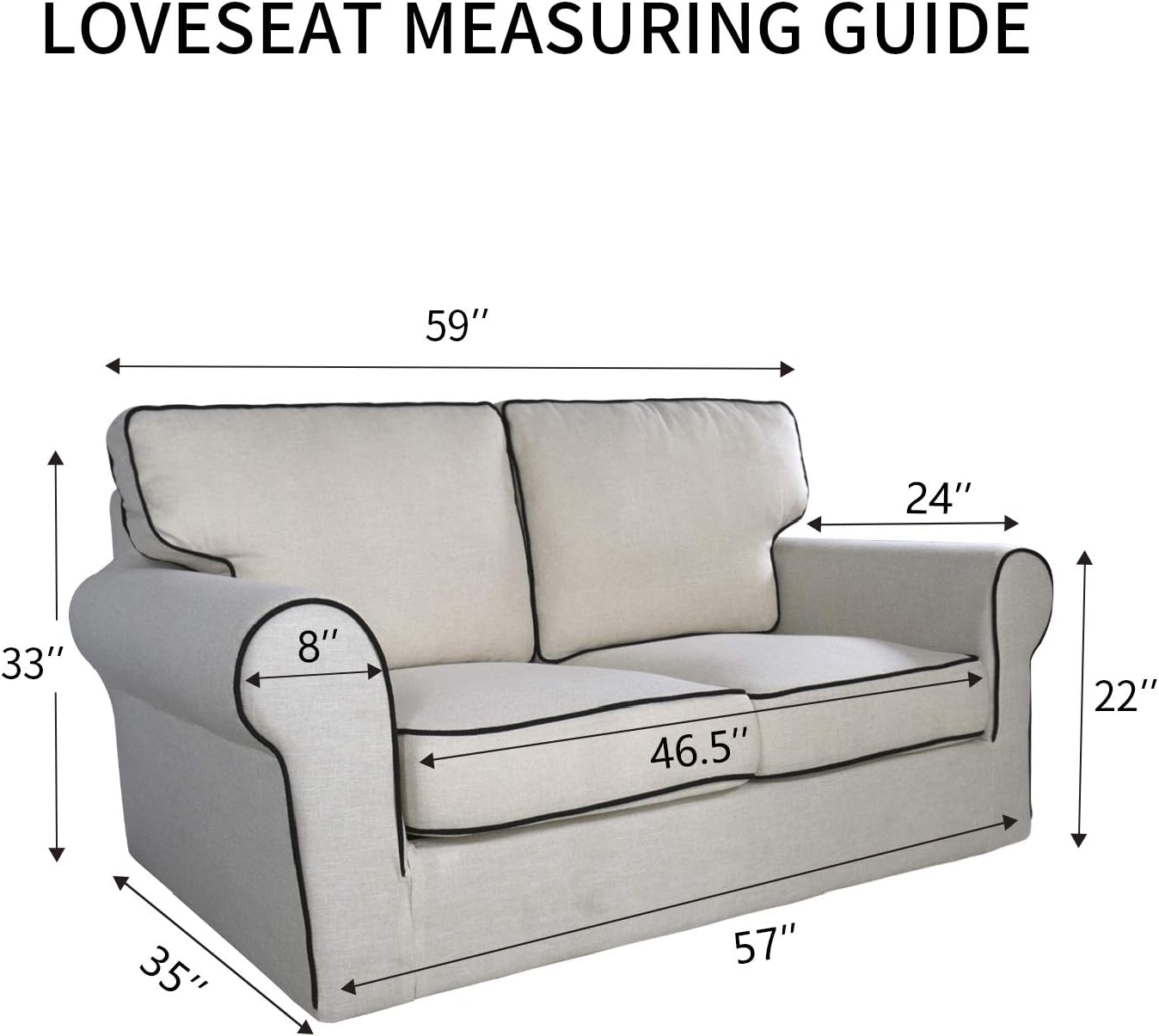 PureFit Reversible Quilted Sofa Cover, Water Resistant Medium Slipcover Furniture Protector, Washable Couch Cover with Non Slip Foam and Elastic Straps for Kids, Pets (Loveseat, Peacock Blue/Beige)