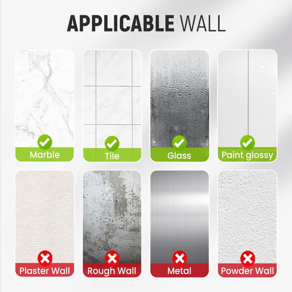 Suction Cup Hooks for Wreaths, 2025 New No Drill Suction Cup Hooks on Glass, Wreath Hanger for Front Door, Rustproof Hook Holder Towel Hook for Window Bathroom Mirrors Tile (4, White A)