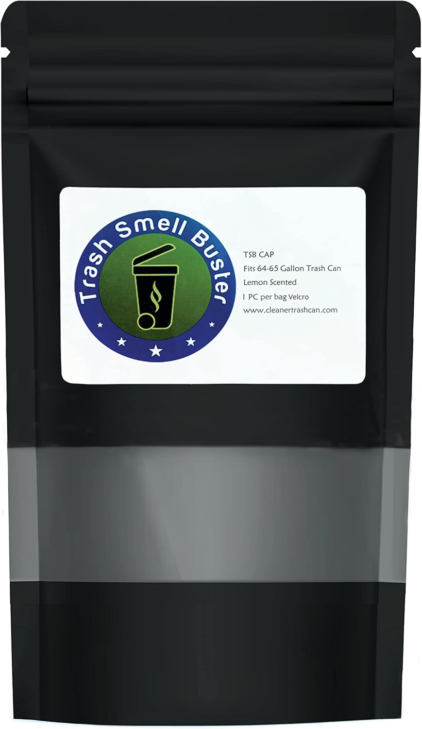 64 Gallon Trash Can Cover Odor Eliminating Bag with Elastic Band Lemon Scented Durable Chemical Free 1 Cover