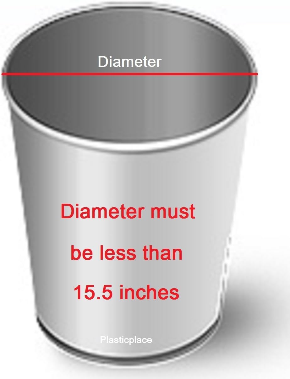 Plasticplace 12-16 Gallon Trash Bags, 1.0 Mil, Black Tall Garbage Can Liners, 24" x 31" (250 Case)