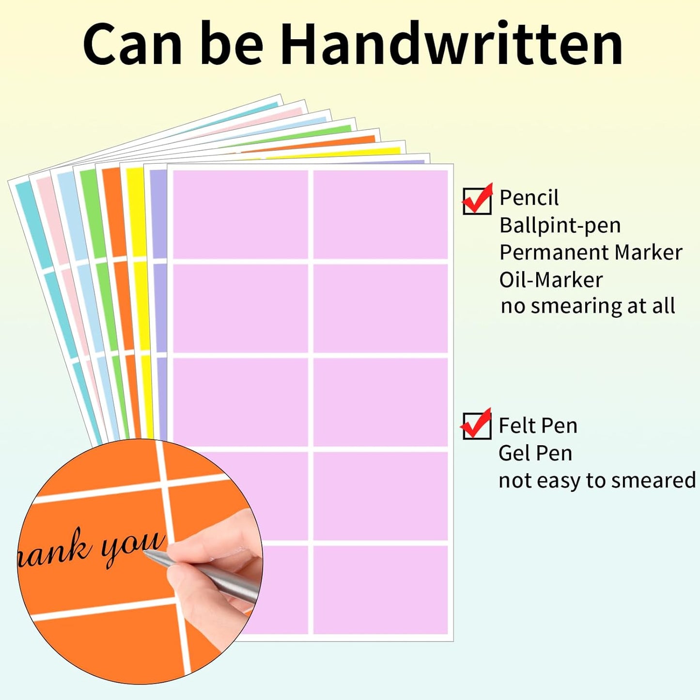 STARLIBOO Colored Labels Stickers, 3 x 2 Inch Rectangular Moving Labels for Boxes, 8 Colors Large Moving Stickers- 320 Pack