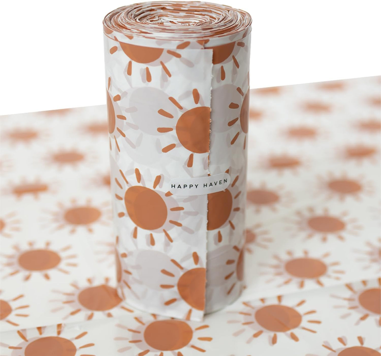 Happy Haven Bathroom Trash Bags for 2,3,4 Gallon Trash Can, Small Garbage Bags - Bedroom & Bathroom, Decorative Cute Wastebasket Liner - 50 Count (Sunshine Sublime)