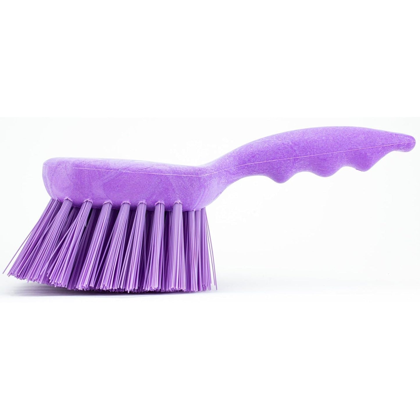 SPARTA 40541EC68 Plastic Scrub Brush, Utility Brush, Kitchen Brush With Hanging Hole For Cleaning, 8 Inches, Purple, (Pack of 6)