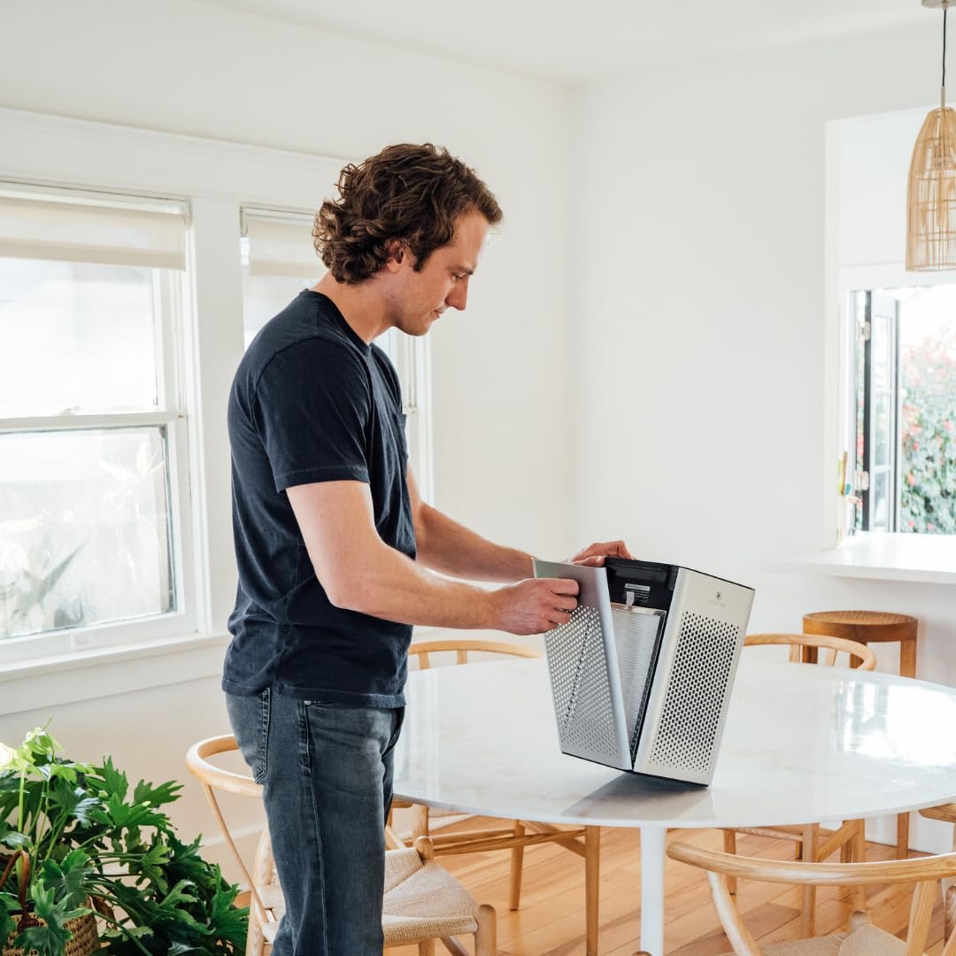 Medify MA-25 Air Purifier with True HEPA H13 Filter | 825 ft² Coverage in 1hr for Allergens, Smoke, Wildfires, Odors, Pollen, Pet Dander | Removal to 0.1 Microns | Silver, 2-Pack