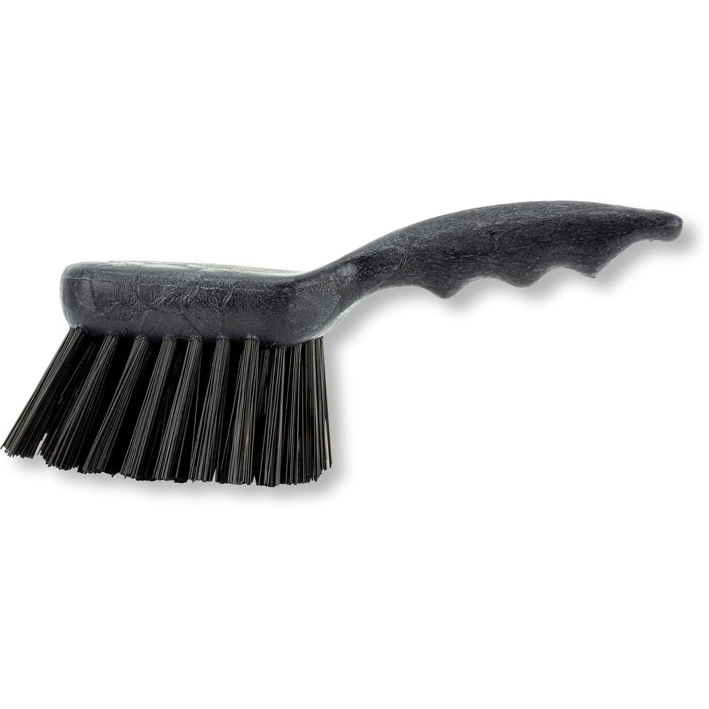 SPARTA 40541EC03 Plastic Scrub Brush, Utility Brush, Kitchen Brush With Hanging Hole For Cleaning, 8 Inches, Black, (Pack of 6)