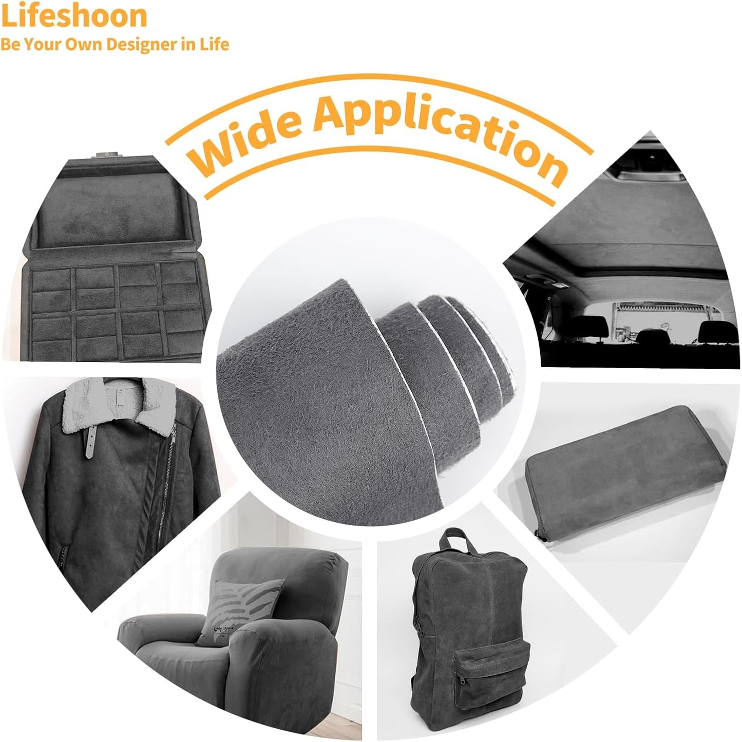 Fabric Repair Patches, 17X158 Inch Self-Adhesive Suede Patches Tape Durable, DIY Large Fabric Repair for Sofa, Couches, Furniture, Chair, Clothing （17X158 Inch, Dark Blue）