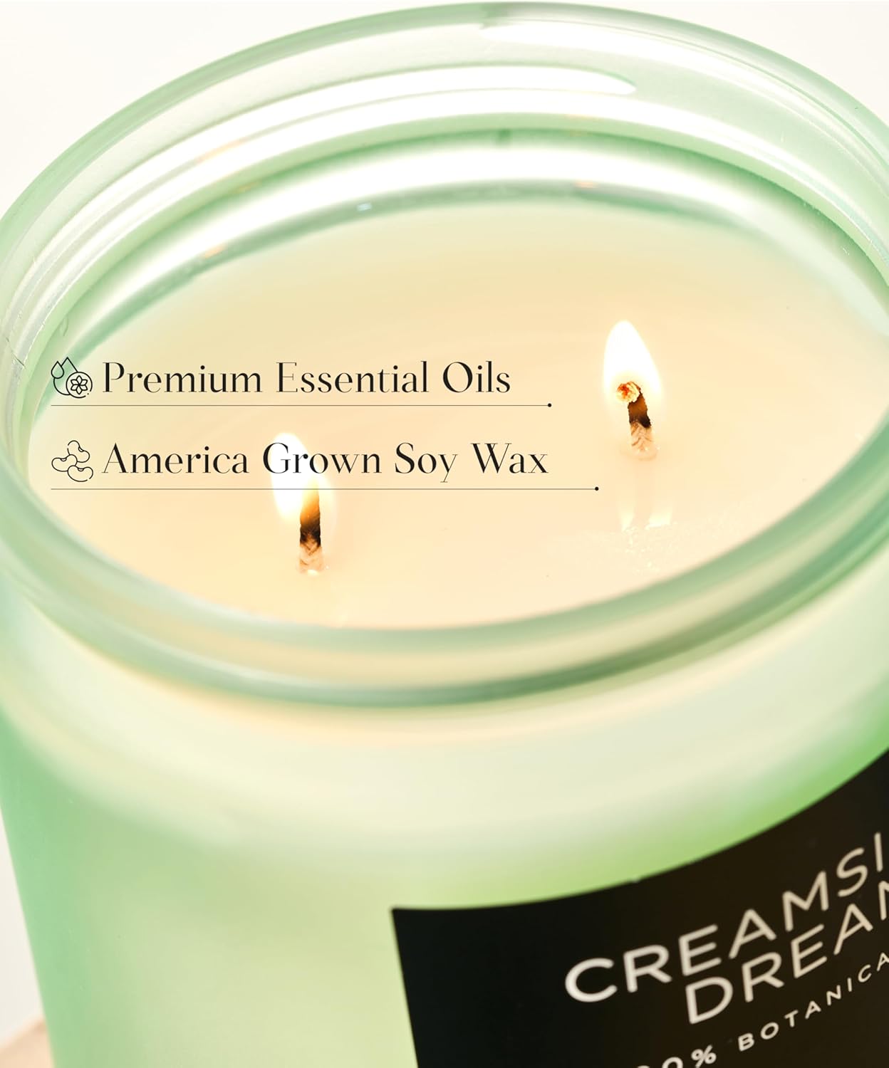 M&SENSE Orange Creamsicle Summer Scented Candle - 11.6oz Clean Non Toxic Natural Soy Wax 70-Hour Slow Burning Candle, 2-Wick Long Lasting Home Fragrance Gifts for Housewarming & Anniversaries