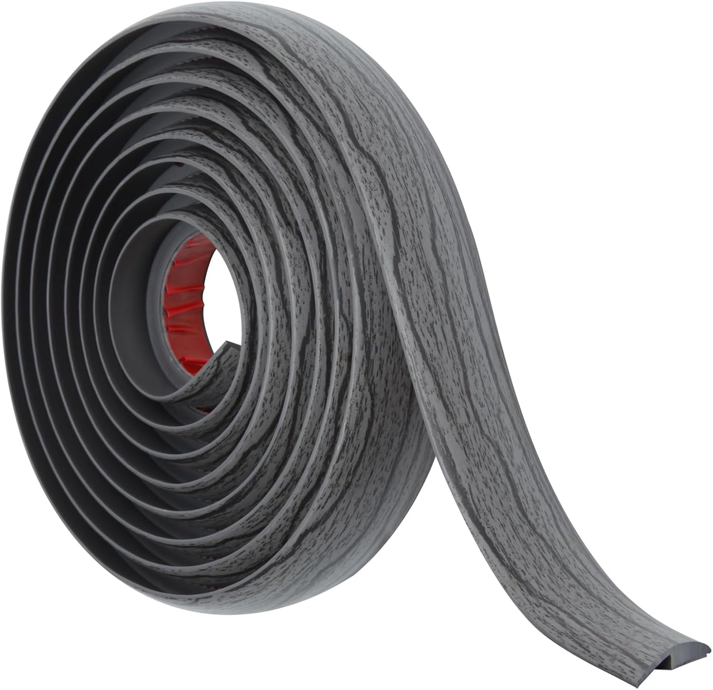 Floor Transition Strip Self Adhesive Carpet & Flooring Transitions Edging Trim Strip PVC Threshold Transitions Suitable for Threshold Height Less Than 5mm (10Ft, Dark Gray)