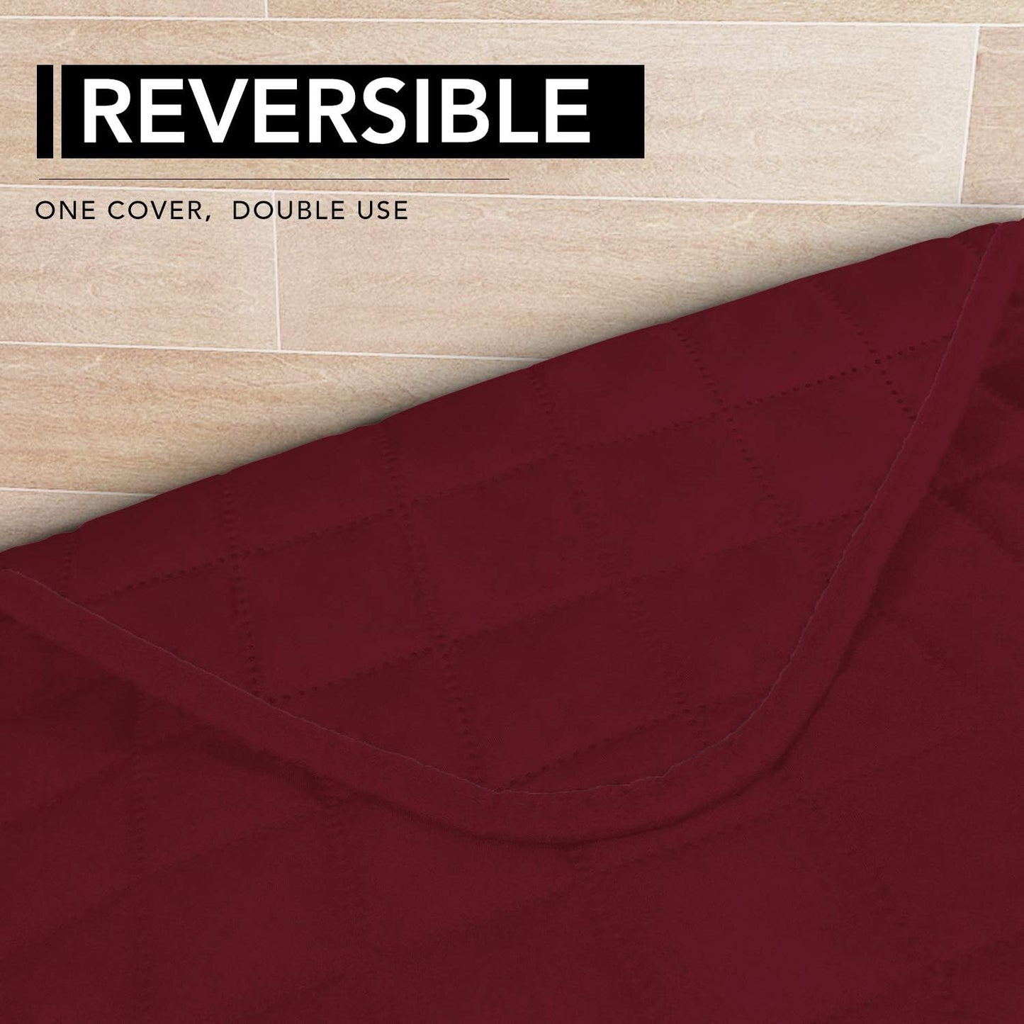 Easy-Going Sectional Couch Covers for Dogs L Shape Sofa Cover Reversible Sofa Slipcover Chaise Lounge Cover Furniture Protector Cover for Pets Dog Cat (42 x 68 inches, Christmas Red/Christmas Red)