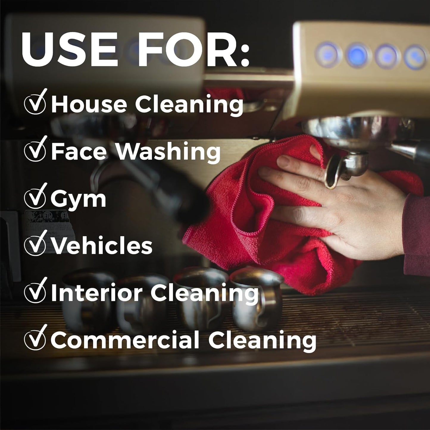 The Rag Company - All-Purpose Microfiber Terry Cleaning Towels - Commercial Grade, Highly Absorbent, Lint-Free, Streak-Free, Kitchens, Bathrooms, Offices, 300gsm, 14in x 14in, Yellow (12-Pack)