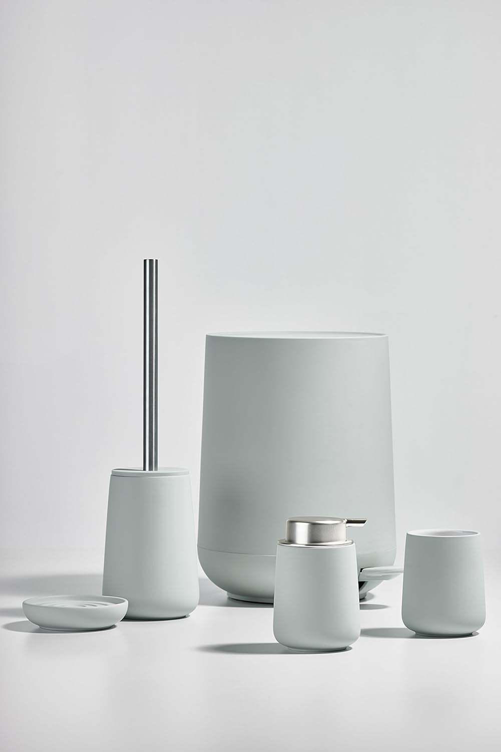 Zone 330125 Toilet Brush, Dusty Green, 4.1 x 14.6 inches (10.3 x 37 cm), NOVA Toilet Brush