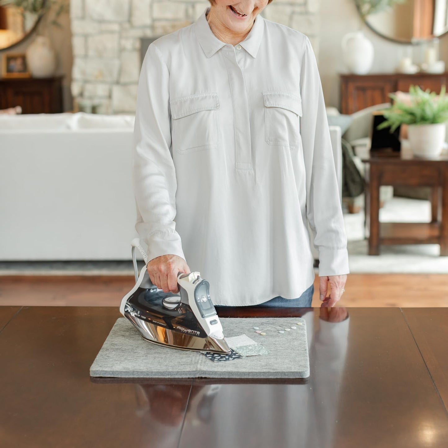 Novodon Merino Wool Pressing Mat for Quilting 17" x 13.5" 100% Merino Wool Pressing Mat for Quilting and Ironing