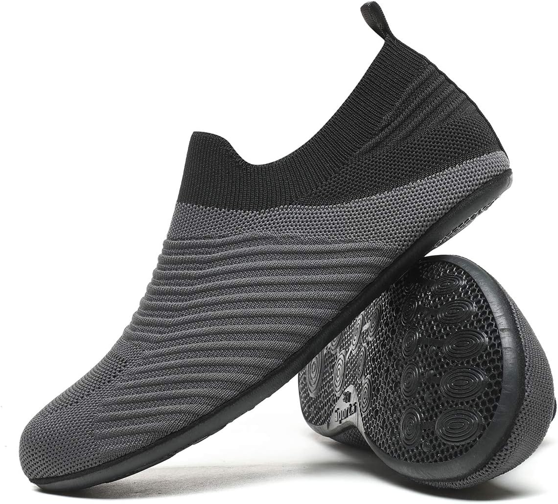 Adult Indoor House Slippers Socks Lightweight Non Slip Grip House Home Shoes for Women Men