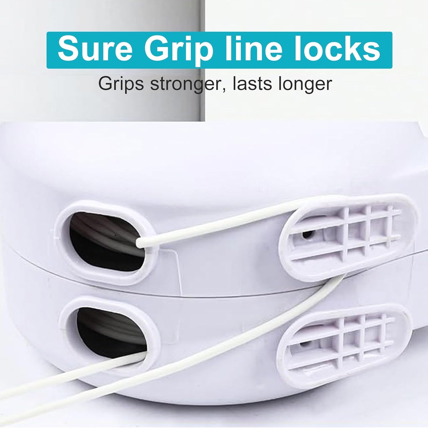 Retractable Clothesline Outdoors, 49 Feet PVC Heavy Duty Retractable Clothes Line, Compact Design Clothes Line Outdoors Space Saving, Weatherproof for Garden, Patio, Balcony