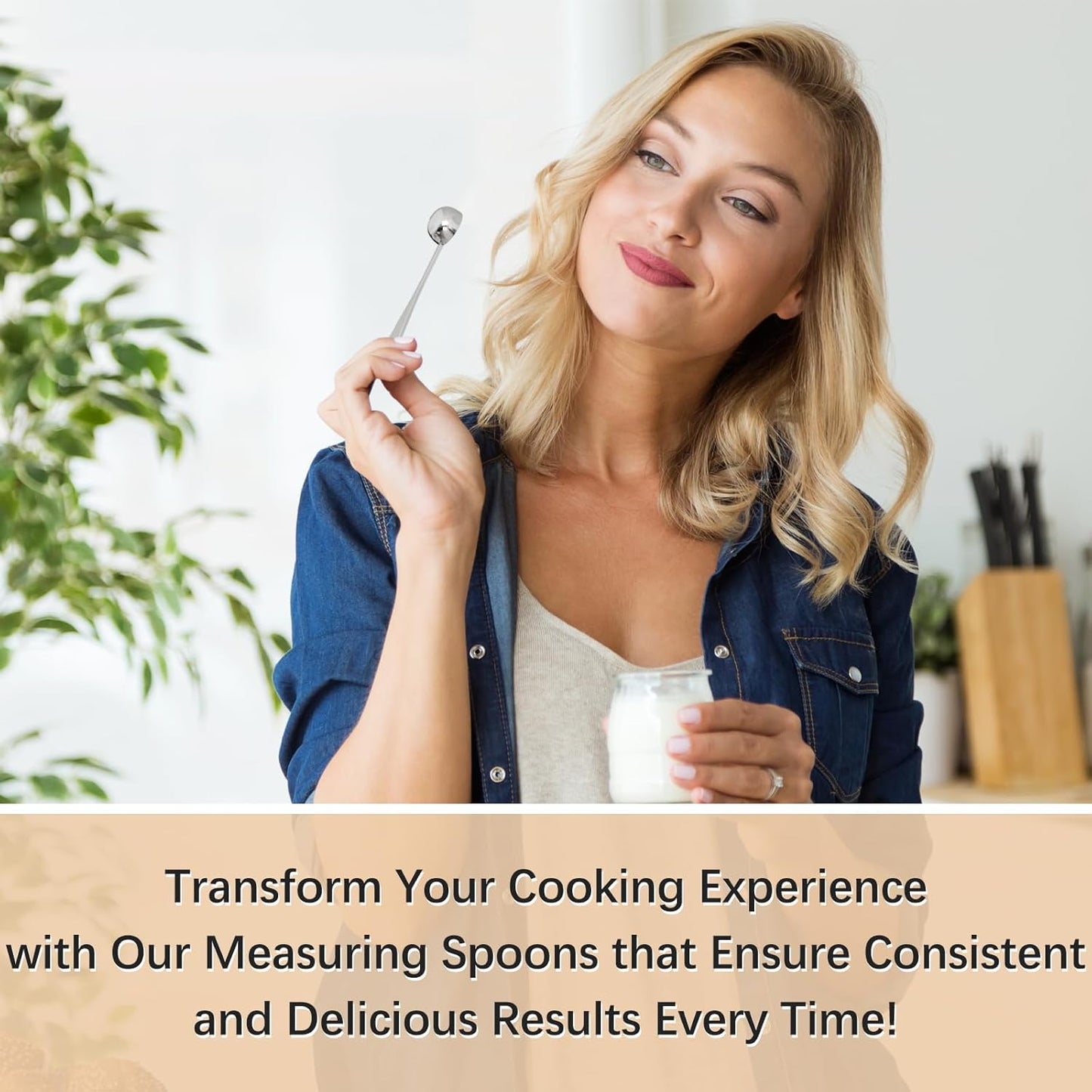 1PCS 1tbsp(3tsp, 15 ml) Single Measuring Spoon, Stainless Steel Individual Teaspoon, Metal Measure Scoop with Gift Box