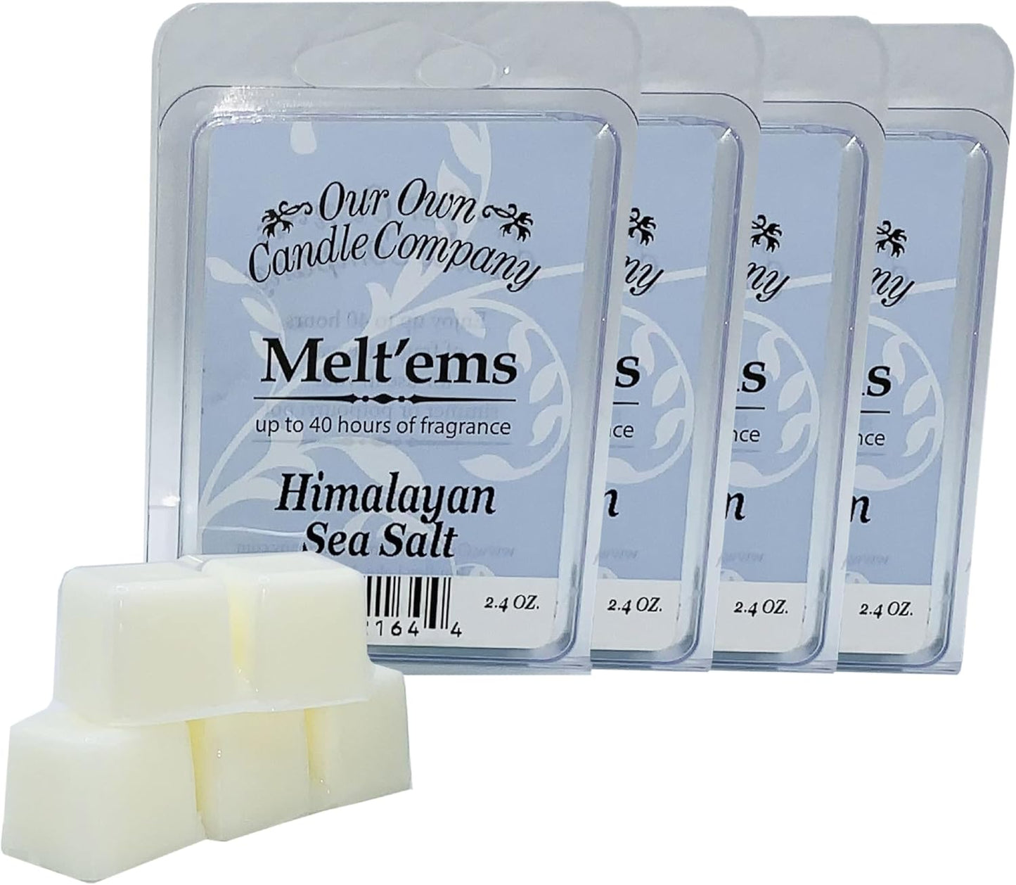 Our Own Candle Company Premium Wax Melt, Himalayan Sea Salt Scent, 6 Cubes, 2.4 oz (4 Pack)